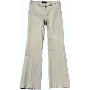 Theory Pants Flare Leg Low Rise 31 Beige Bergdorf Goodman 20104213 Khaki Cotton